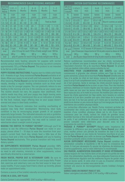 Show full view: Purina Beyond Puppy Chicken & Oat Meal Recipe Dry Dog Food, 1.67-kg bag slide 9 of 9