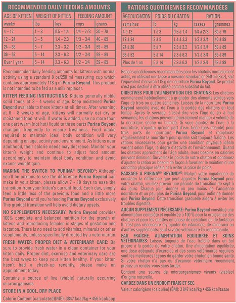Show full view: Purina Beyond Kitten Chicken & Oat Meal Recipe Dry Cat Food, 1.36-kg bag slide 9 of 11