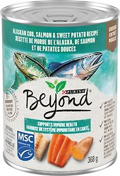 Purina Beyond Alaskan Cod, Salmon & Sweet Potato Recipe Wet Dog Food, 368-g can, case of 12