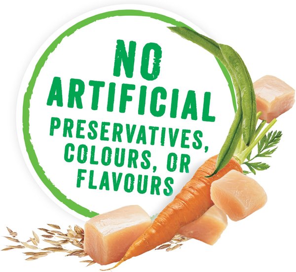 Show full view: Purina Beneful Prepared Meals Simmered Chicken Medley Wet Dog Food, 283-g tub, case of 8 slide 4 of 10