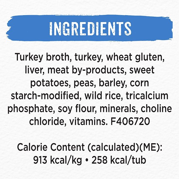 Show full view: Purina Beneful Prepared Meals Roasted Turkey Medley Wet Dog Food, 283-g tub, case of 8 slide 7 of 10