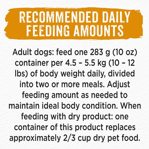 Show full view: Purina Beneful Prepared Meals Chicken Stew Wet Dog Food, 283-g tub, case of 8 slide 9 of 10