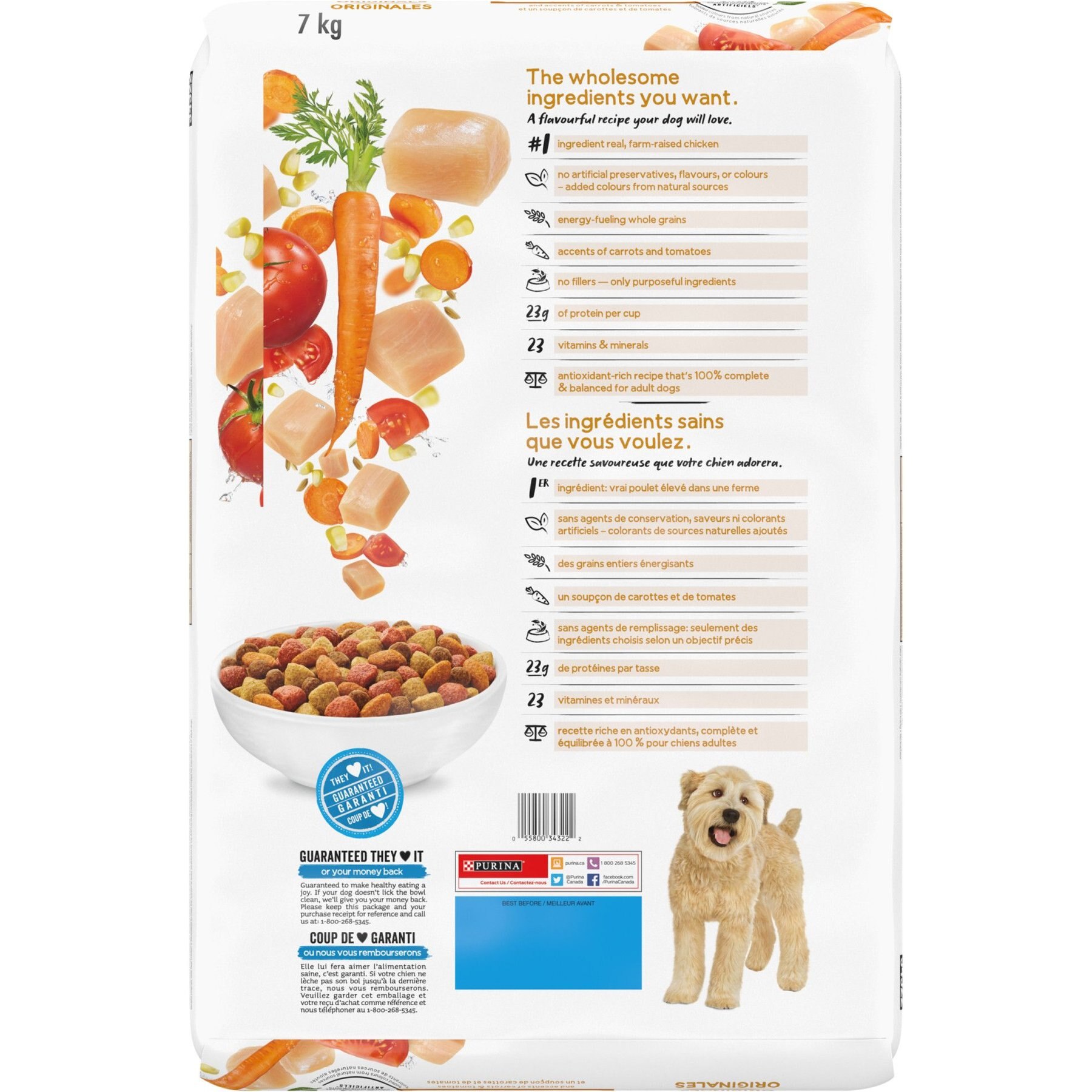 PURINA BENEFUL Originals with Real Chicken Dry Dog Food 7 kg bag