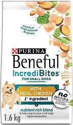 Purina Beneful IncrediBites for Small Dogs with Real Chicken Dry Dog Food, 1.6-kg bag