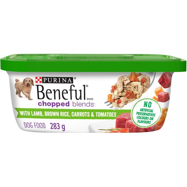 PURINA BENEFUL Chopped Blends with Lamb Brown Rice Carrots