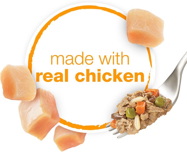 Show full view: Purina Beneful Chopped Blends with Chicken, Carrots, Peas & Wild Rice Wet Dog Food, 283-g tub, case of 8 slide 3 of 10