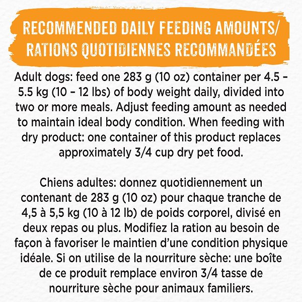 Show full view: Purina Beneful Chopped Blends with Chicken, Carrots, Peas & Wild Rice Wet Dog Food, 283-g tub, case of 8 slide 9 of 10