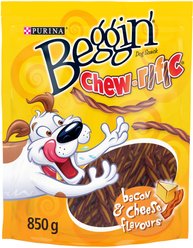 Beggin' Chew-rific Bacon & Cheese Flavours Dog Treats, 850-g pouch