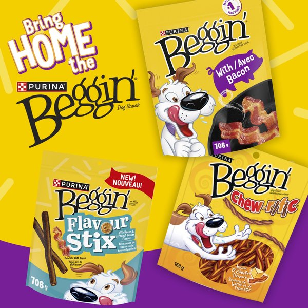 Show full view: Beggin' Chew-rific Bacon & Cheese Flavours Dog Treats, 850-g pouch slide 6 of 9