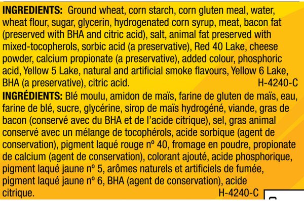 Show full view: Beggin' Chew-rific Bacon & Cheese Flavours Dog Treats, 850-g pouch slide 7 of 9