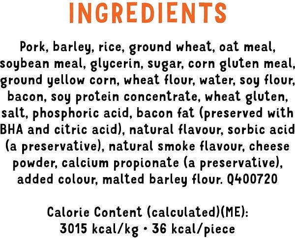 Show full view: Beggin' Cheese Flavour with Bacon Dog Treats, 708-g pouch slide 7 of 11