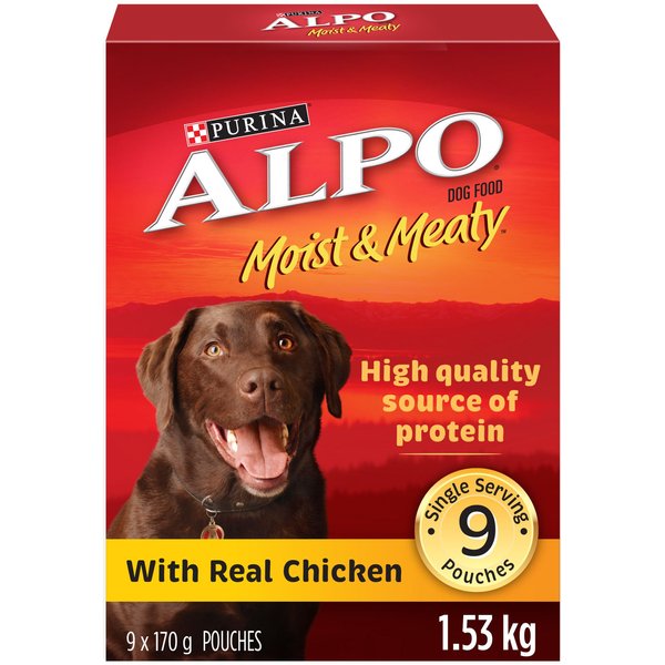 ALPO Moist Meaty with Lamb Rice Wet Dog Food 170 g pouch