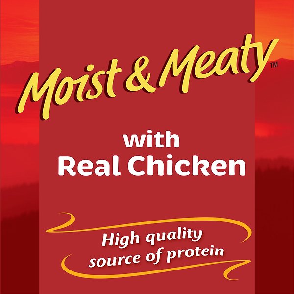 Show full view: ALPO Moist & Meaty with Real Chicken Wet Dog Food, 170-g pouch, case of 9 slide 3 of 8
