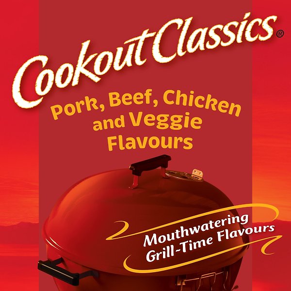 Show full view: ALPO Cookout Classics Pork, Beef, Chicken & Veggie Flavours Dry Dog Food, 16-kg bag slide 3 of 10