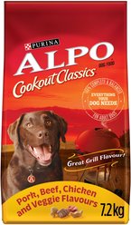 ALPO Cookout Classics Pork, Beef, Chicken & Veggie Flavours Dry Dog Food, 7.2-kg bag