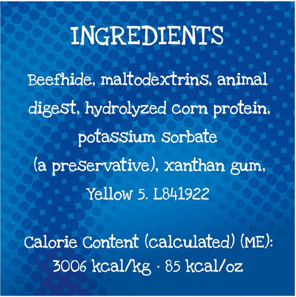 Show full view: ALPO Chew-eez Tasty Beefhide Dog Treats, 454-g pouch slide 7 of 9