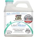 Tidy Cats LightWeight Free & Clean Unscented Multi-Cat Cat Litter, 2.72-kg jug
