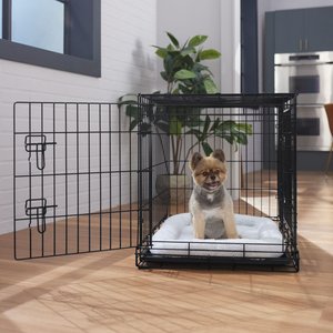 FRISCO Micro Terry Dog Crate Mat, Taupe, 54-in