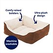 Show in main carousel: Frisco Rectangular Bolster Cat & Dog Bed, Brown, Large slide 3 of 9