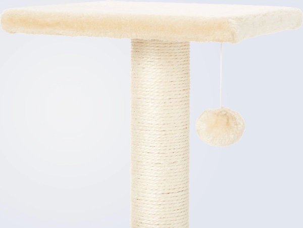 Show full view: Frisco 28-in Faux Fur Cat Tree & Condo, Cream slide 3 of 7