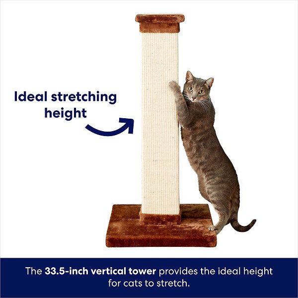 Show full view: Frisco 33.5-in Sisal Cat Scratching Post, Brown slide 4 of 7