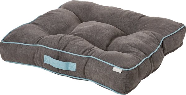 Show full view: Frisco Tufted Square Orthopedic Pillow Cat & Dog Bed w/Removable Cover, Gray, Large slide 3 of 9