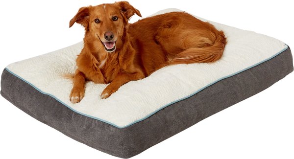 Show full view: Frisco Plush Pillow Cat & Dog Bed w/ Removable Cover, Gray, X-Large slide 3 of 8