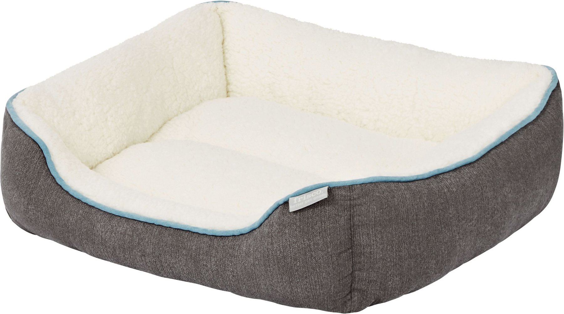 Frisco sherpa bolster rectangular dog sale bed