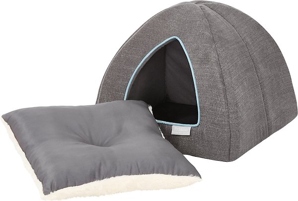 Show full view: Frisco Igloo Covered Cat & Dog Bed, Gray slide 4 of 9