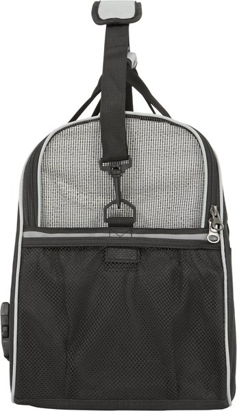 Show full view: Frisco Basic Dog & Cat Carrier Bag, Black, Gray Trim, Medium/Large slide 3 of 9