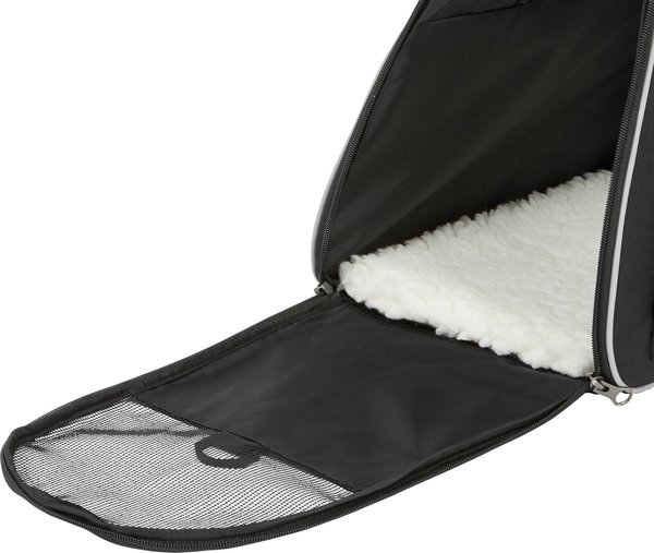 Show full view: Frisco Basic Dog & Cat Carrier Bag, Black, Gray Trim, Medium/Large slide 6 of 9