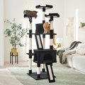 Frisco 72-in Faux Fur Cat Tree & Condo, Black