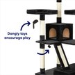 Show in main carousel: Frisco 72-in Faux Fur Cat Tree & Condo, Black slide 3 of 7