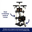 Show in main carousel: Frisco 72-in Faux Fur Cat Tree & Condo, Black slide 4 of 7