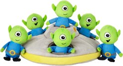 Frisco Flying Saucer Hide & Seek Puzzle Plush Squeaky Dog Toy