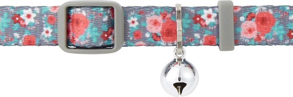 Show full view: Frisco Rose Polyester Breakaway Cat Collar with Bell, 8 to 12-in neck, 3/8-in wide slide 3 of 6