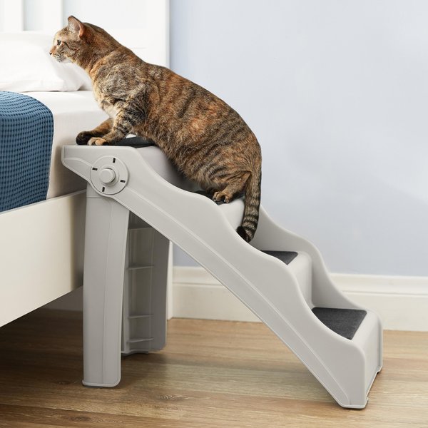 Show full view: Frisco Foldable Nonslip Cat & Dog Stairs, Grey slide 3 of 9