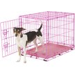 Show in main carousel: Frisco Fold & Carry Single Door Collapsible Wire Dog Crate, 61-cm, Pink slide 1 of 11