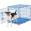 Show in main carousel: Frisco Fold & Carry Single Door Collapsible Wire Dog Crate, 61-cm, Blue slide 1 of 11