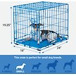 Show in main carousel: Frisco Fold & Carry Single Door Collapsible Wire Dog Crate, 61-cm, Blue slide 2 of 11