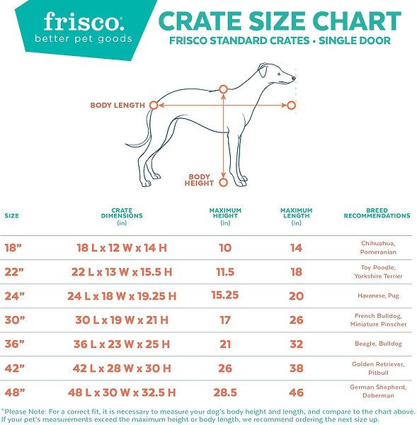 Show full view: Frisco Fold & Carry Single Door Collapsible Wire Dog Crate, 61-cm, Blue slide 3 of 11