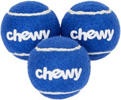 Frisco Chewy Fetch Squeaky Tennis Ball Dog Toy, 3 count