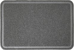 Frisco Rectangular Cat Litter Mat, Grey, Large