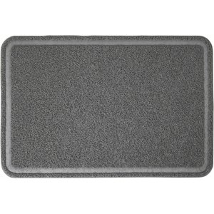 Frisco Rectangular Cat Litter Mat, Grey, Large