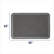 Show in main carousel: Frisco Rectangular Cat Litter Mat, Grey, Large slide 2 of 5