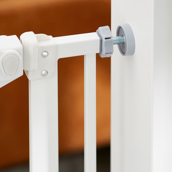 Show full view: Frisco Steel Extra Wide Auto-Close Dog Gate, White, 30-in slide 4 of 9