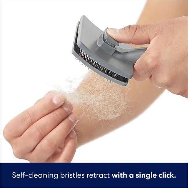 Show full view: Frisco Self-Cleaning Slicker Dog Brush, Large slide 3 of 7