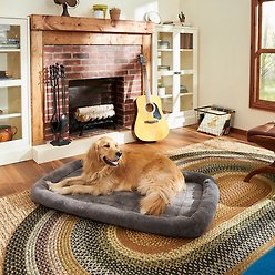 Frisco Quilted Plush Dog Crate Mat, 48-in