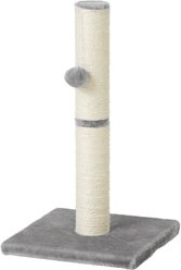 Frisco 21-in Sisal Cat Scratching Post with Toy, Gray
