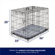 Show in main carousel: Frisco Fold & Carry Single Door Collapsible Wire Dog Crate & Mat Kit, Medium/Large slide 2 of 11